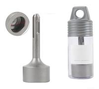 Driver de varilla de tierra para SDS Plus 19 mm 21 mm broca de acero forjado para martillo giratorio, instalación de electrodos de tierra, plata resistente 85 mm (21 mm)