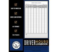 Driver Hours Log Book: Record and Monitor Driver's Working Hours, Rest Breaks, & Total Driving Time. Perfect for Truck Drivers, Commercial Vehicle Operators, Delivery Drivers, & other businesses.