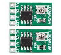Driver LED de corriente ajustable, DC 3,3 V 3,7 V 5 V LED Driver Board 30-1500ma DC-DC Convertidor de corriente constante para LED 18650 Li ION (2 piezas)