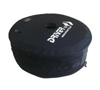 Driver13 Bolsa 2 en 1 para neumáticos de Moto, neumático Delantero 120/17 o Trasero 180-200/17, Tire Bag, Negro
