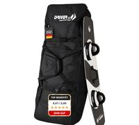 Driver13 Bolsa de Viaje para Kiteboard Traveler con Ruedas 152 cm, boardbag de Viaje para 2 twintip hasta 146 x 48 cm, 266 L, Negro