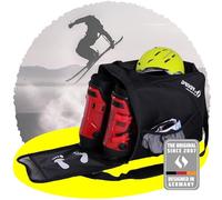 Driver13 Bolsa para Botas de esquí con Compartimento para Casco Desde 2007 el Original con más de 40.000 Clientes, Bolsa para Tus Botas o Botas de Snowboard (Negro)