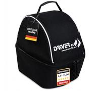 Driver13 Bolsa para Casco para Casco de esquí, Snowboard, Bicicleta y equitación, Helmet Bag con ventilación y Compartimento para Accesorios, Negro