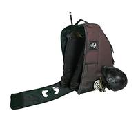 Driver13 Mochila para Botas de equitación Deluxe con Compartimento para Casco, Mochila para Botas, 35 x 30 x 60 cm, marrón