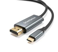 DriverGenius 1,8m Adaptador USB-C a HDMI 4K/30Hz (Macho/Macho) - Compatible con PC, Portátiles con Modo DP-Alt, Consolas de Videojuegos y Monitores, Conector Metálico (UC2HD430-18-M2)