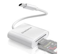 DriverGenius LiteRead-II | Lector/Grabador de Tarjetas SD/microSD USB-C - Lector de Tarjetas de Memoria USB 2.0 Type-C con Función OTG para Fotógrafos y Creadores (HB001)