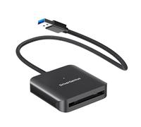 DriverGenius MediaPro CFast | Lector de Tarjetas CFast 2.0 con USB 3.0 Tipo-A - USB 3.2 Gen1 5Gbps para Fotografía y Vídeo DSLR (Aluminio, HB083-A)