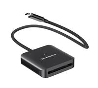 DriverGenius MediaPro CFast | Lector de Tarjetas CFast 2.0 USB-C - Copia Rápida de Fotos y Vídeos DSLR - Compatible con PC/Mac/Linux/Android (Aluminio, HB083-C)