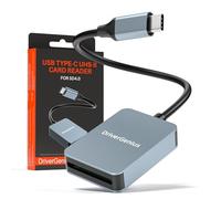 DriverGenius ProRead V9 | Lector de Tarjetas SD USB-C UHS-II V90/V60 - Alta Velocidad SD/SDHC/SDXC para Fotografía y Vídeo (Metal, U3CR01-III)