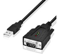 DriverGenius SerialEdgeX - Serie | Convertidor USB a RS232 Serial (DB9) con 3 x Leds - Compatible con Windows 11 y macOS 15【2 Unidades/Paquete】