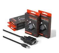 DriverGenius SerialPulseX Serie | Convertidor USB a RS232 con 9 Leds - para Desarrolladores y Aficionados | Funciona con Windows 11 y macOS 15 【USB232A-E-A, Paquete de 4】
