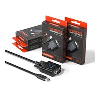 DriverGenius SerialPulseX Serie | Convertidor USB-C a Serie DB9 con 9X Leds, Soporte Completo RS232 para Diagnóstico de Comunicación en Tiempo Real - Windows, macOS, Linux (4 uds/paq. USB232A-E-C)