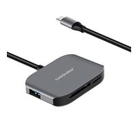 DriverGenius SpeedX SD | Lector de Tarjetas USB-C SD3.0 con Hub Dual USB3.0 - Diseñado para Cámaras DSLR y Mirrorless - Construcción Metálica, Compatible con PC, Mac, Linux