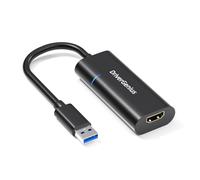 DriverGenius ViewX Adaptador USB 3.0 a HDMI, Tarjeta Gráfica Externa Alimentada por USB, Convertidor de Video/Audio 1080p para Oficina y Análisis de Datos, Compatible con Windows 11 y macOS 15