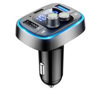 DriveSmart Companion, transmisor FM Bluetooth para coche, pantalla LED con visualización del voltaje de la batería en tiempo real, llamadas manos