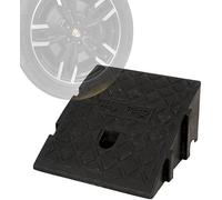 Driveway Curb Ramp 7.5In High, Threshold Plastic Kerb, Non-Slip Slope, Portable Lightweight Steps Pad(Black,25 * 40 * 16Cm(9.8 * 15.7 * 6.3In))