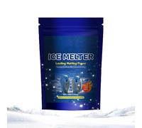 Driveway Ice Melt | 100 g de agente de fusión de nieve, removedor de hielo de hormigón, para entrada, acera, hormigón, carretera, jardín, techo de invierno, escalera comunitaria, patio