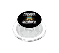 Driving into Retirement Retire School Bus Driver Retiring PopSockets PopGrip para MagSafe