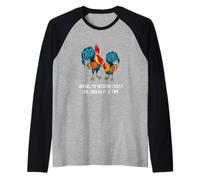 Driving My Husband Crazy One Chicken at a Time Funny Chicken Camiseta Manga Raglan