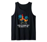 Driving My Husband Crazy One Chicken at a Time Funny Chicken Camiseta sin Mangas