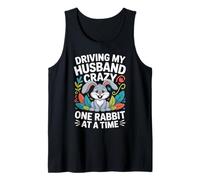 Driving My Husband Crazy One Rabbit At A Time Funny Camiseta sin Mangas