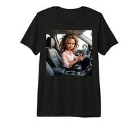Driving To Work Meme Funny Camiseta Premium
