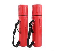 Drivstraw 2 tubos de almacenamiento impermeables de 14 pulgadas para uso industrial, recipiente de soporte de electrodos ABS rojo con sello hermético, organizador compacto para taller