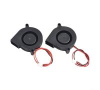 Drivstraw 2 ventiladores centrífugos 5015 CC 12 V/24 V | Ventilador de refrigeración silencioso con rodamiento de aceite para turbo sin escobillas | Escape de alto flujo de aire para proyectos de