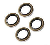 Drivstraw 4 sellos de grasa para eje de remolque para Dexter 010-019-00 y E-Z Lube 3500 libras #84 husillo, anillo de sello de rueda de cubo de identificación de 1.75 pulgadas, kit de repuesto de goma