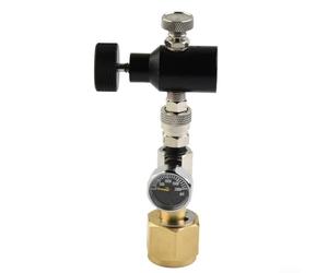 Drivstraw Adaptador de recarga de cilindro, M18x1.5 hembra a 8 mm macho estación de llenado para flujo de soda para Terra Art, conector de tanque de gas CGA320 de latón con junta, excluye rápido