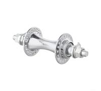 Drivstraw Buje trasero de bicicleta de acero plateado de 36 agujeros de 130 mm para bicicletas MTB y de carretera, cubo de disco de acero de hierro compatible con ruedas de 36 agujeros (buje delantero