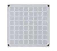 Drivstraw Caja expositora acrílica de conchas marinas, 12 x 12 cm, transparente con 36 rejillas para conchas, cristales, piedras preciosas, cuentas y coleccionables, forma cuadrada (cuadrado-64