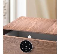 Drivstraw Cerradura electrónica para puerta de baño y armario, cerradura de inducción de identificación con teclado de 4 a 16 dígitos, acceso a tarjeta IC de 13,56 MHz, carga USB, cuerpo de aleación