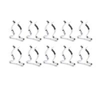 Drivstraw Clips de rizo de resorte resistentes, soporte de herramientas de acero al manganeso para juego de anillos para almacenamiento de montaje en pared de rastrillos, escobas, cepillos y tuberías