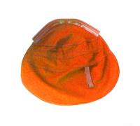 Drivstraw Cuello de soldadura, protector envolvente de cuero y tela para la circunferencia de la cabeza para casco, bloquea las chispas de los rayos de calor, clip a presión que se adapta a la mayoría