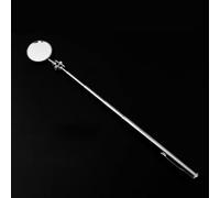 Drivstraw Espejo de inspección telescópico automático con lente redonda de acero inoxidable de 30 mm, rótula giratoria de 360° y barra de extensión ajustable para automoción, bricolaje y taller (A (30