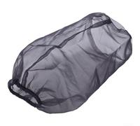 Drivstraw Funda de filtro de aire para coche, malla de protección contra el polvo de poliéster para adaptarse a tomas de aire de posventa, negro/rojo/azul/morado, transpirable y de larga duración