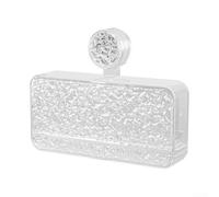 Drivstraw Jabonera transparente de dos niveles, soporte de jabón montado en la pared con adherencia al vacío, organizador de almacenamiento de jabón de baño sin taladro, hecho de PET y ABS (pequeño)