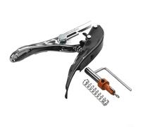 Drivstraw Juego de 2 perforadores para tarjetas con taladro avellanado, herramienta ajustable para carpintería para bandas de bordes, cartón, PVC, chapa, papel, diámetro del agujero de 8 mm, (3,5 x 8