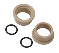 Drivstraw Kit de bujes DU para amortiguador trasero compatible con componentes FOX y suspensión, diámetro interior de 12 mm, material compuesto + goma, 2 x DU + 2 x