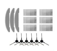 Drivstraw Kit de paño de fregona con filtro de cepillo lateral, piezas de repuesto para Vexilar para W7 W11, juego de accesorios para aspiradora con paños de microfibra para piso