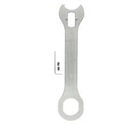 Drivstraw Llave de pedalier de bicicleta para Campagnolo, Acero para herramienta de bicicleta con pernos, Llave de mantenimiento plateada para bielas vintage, Para kit de reparación para