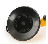 Drivstraw Nivelador de azulejos de pared con ventosa de aleación de aluminio para azulejos de gran formato, mármol, piedra, vidrio y metal, 120 x 122 mm con almohadilla de goma de 6,5 mm, postes de