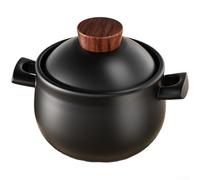 Drivstraw Olla de arcilla de 3,6 L, sopas cocidas lentamente, guisos y congee que conservan el sabor y las estufas de contenido de nutrientes solamente