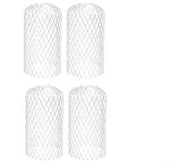 Drivstraw Protector de canalón de malla de metal para bajante, cubierta de trampa de desechos de hojas de aluminio, resistente a la intemperie y sin corrosión, se adapta a rectangulares y circulares