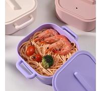 Drivstraw Recipiente de silicona para vaporizador de microondas, caja multicapa para cocinar al vapor con tapa ventilada resistente a fugas, utensilios de cocina resistentes al calor para cocina