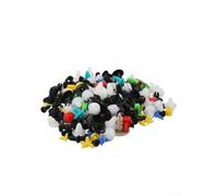 Drivstraw Remaches de plástico para carrocería de coche, kit de cierre de moldura de 200 piezas para paneles exteriores de automóviles, parachoques, puertas y molduras interiores (accesorio no OEM)