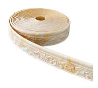 Drivstraw Rodapié para decoración del hogar, tira de borde de pared de algodón de espuma, resistente a la humedad para acabado de bordes, 30 pies x 2.95 pulgadas, para cintura fácil de cortar