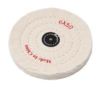 Drivstraw Rueda de pulido de tela para pulidor de eje, pulidora y amoladora - Almohadilla de algodón blanco para pulido de metal, joyas, madera, plástico, vidrio y cerámica con