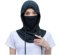 Drivstraw Sombrero de verano de seda de hielo para mujer con cubierta ajustable para el cuello y correas para las orejas, protección UV UPF 50+, gorra transpirable para exteriores, para cobertura